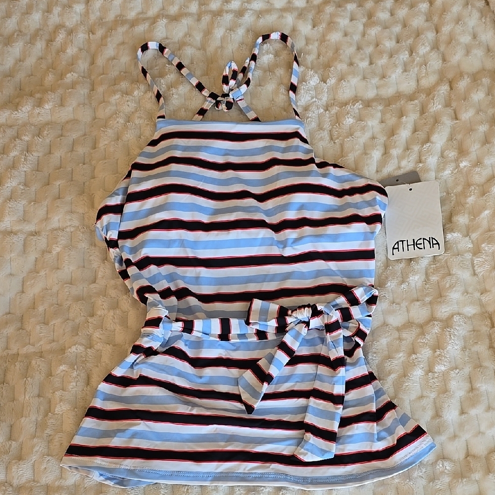 Athena Striped Halter Top